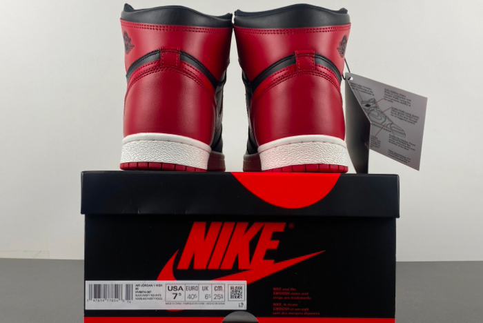 Air Jordan 1 High ’85 “Bred” Color: Black/Varsity Red-White HV6674-067