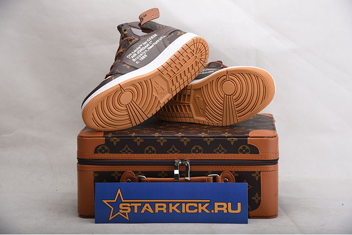 Louis Vuitton x Off-White x Air Jordan 1 Customs MENS AQ0818-158