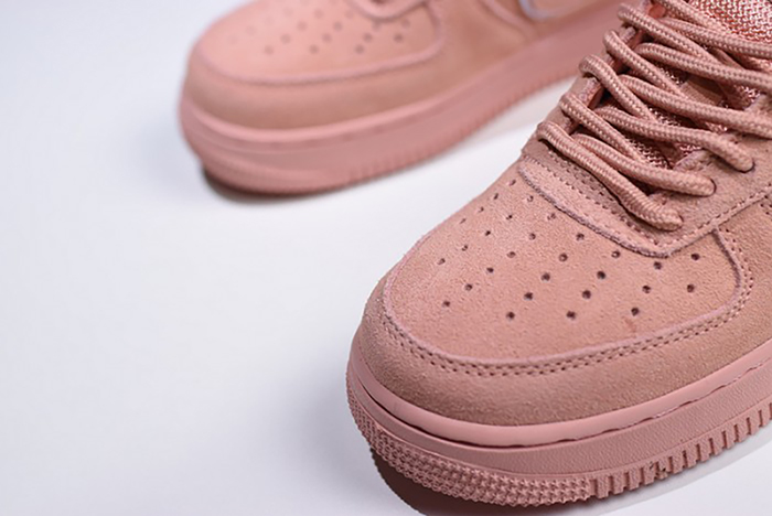Nike  Air Force 1 07 Suede Women Lifestyle Shoe Pink AA1117-601