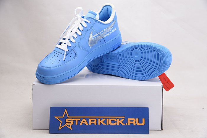 OFF-WHITE NIKE AIR FORCE 1 MCA BLUE CI1173-400