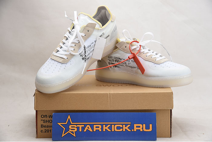 NIKE AIR FORCE 1 LOW OFF-WHITE All White AO4606-100