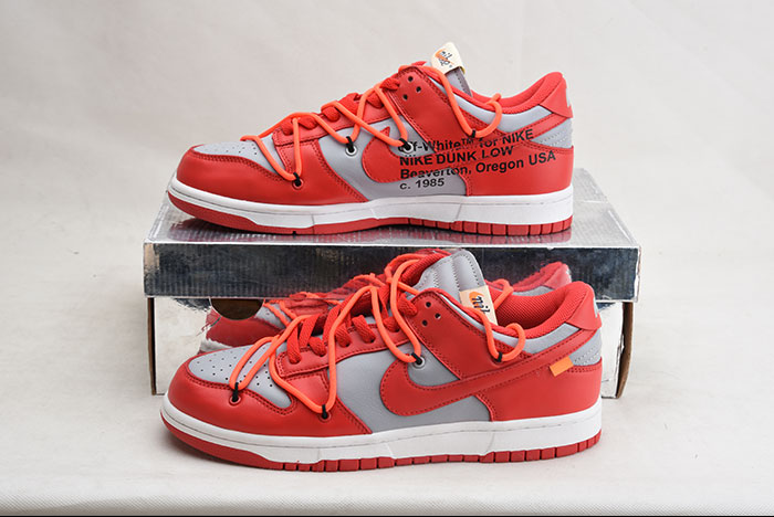NIKE DUNK LOW OFF-WHITE UNIVERSITY RED - CT0856-600