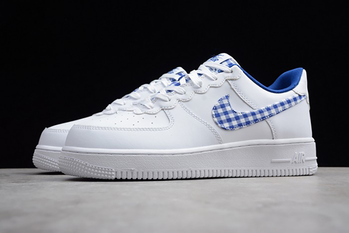Nike Air Force 1 QS "Gingham Pack" White/Indigo Force AV6232-100