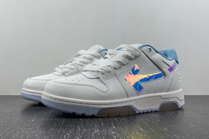 OFF-WHITE Out Of Office White orchid purple discoloration