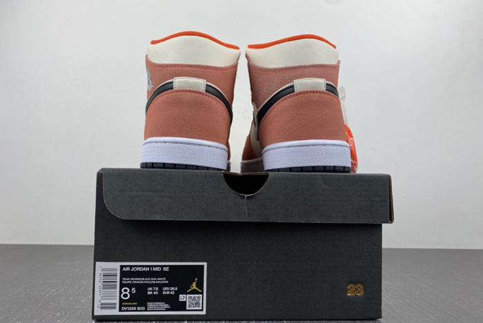 Air Jordan 1 Mid GS “Orange Suede”  DV1336-800