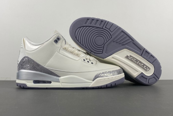 Air Jordan 3 “Sail/Metallic Silver” CK9246-100