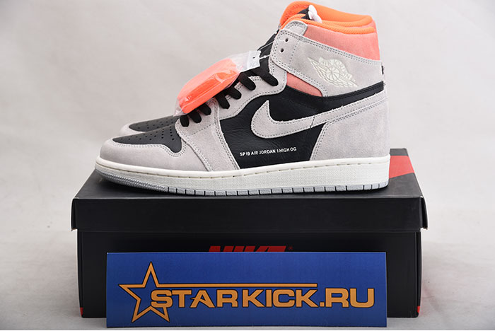 Air Jordan 1 Retro High OG ''Grey Crimson'' - Air Jordan - 555088-018