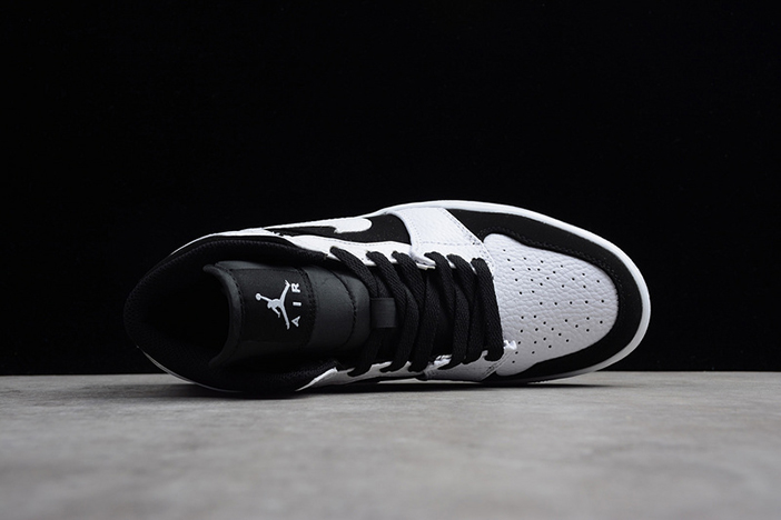 Jordan 1 Mid White Black - 554724-113