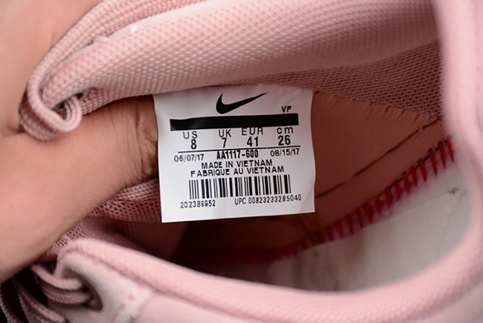 NIKE AIR FORCE 1 LOW "PARTICLE PINK"  AA1117-600