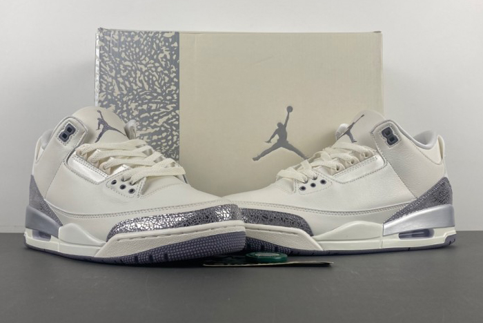 Air Jordan 3 “Sail/Metallic Silver” CK9246-100