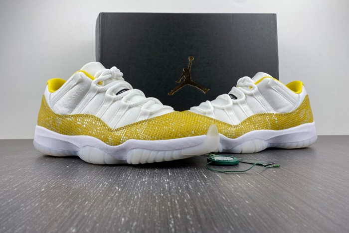 Air Jordan 11 Low WMNS “Yellow Snakeskin”  AH7860-107