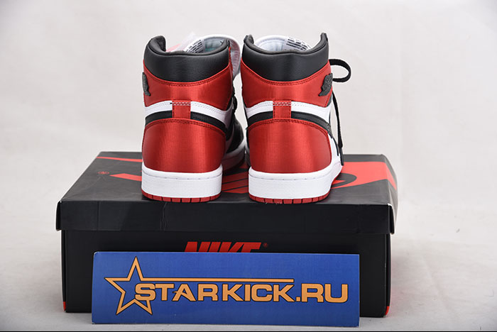 JORDAN 1 RETRO HIGH SATIN BLACK TOE - CD0461-016