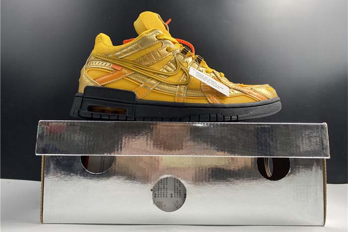 OFF-WHITE x Nike Air Rubber Dunk “University Gold” Black and Yellow CU6015-100