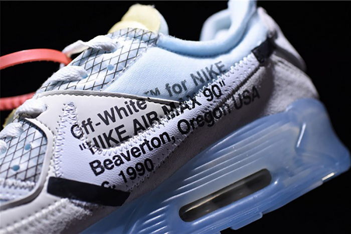 OFF-WHITE x Nike Air Max 90 AM90 THE TEN 10 Sail Muslin Virgil Abloh AA7293-100