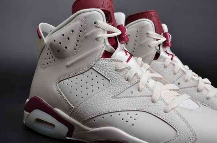 Air Jordan 6 Retro "Maroon" white 384664-116