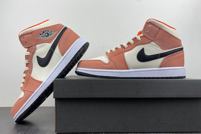Air Jordan 1 Mid GS “Orange Suede”  DV1336-800