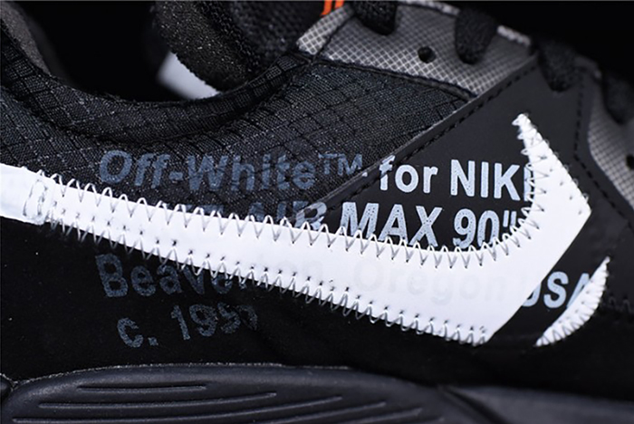 Off-White Nike Air Max 90 Black Cone White AA7293-001