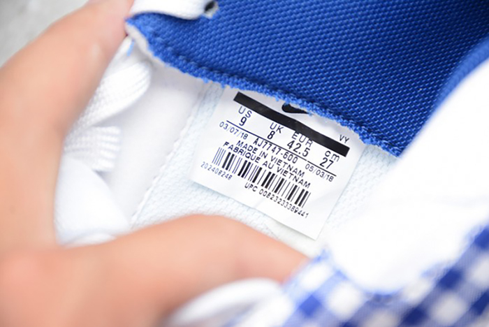 Nike Air Force 1 QS "Gingham Pack" White/Indigo Force AV6232-100