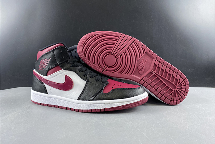 Air Jordan 1 Mid "Metallic Red" 554724-066