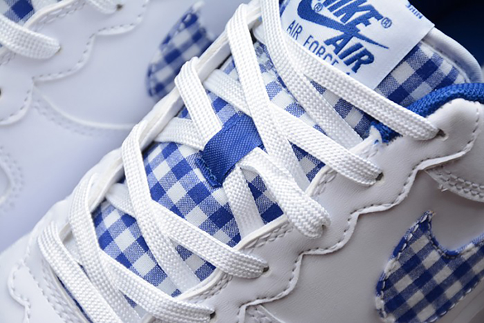 Nike Air Force 1 QS "Gingham Pack" White/Indigo Force AV6232-100