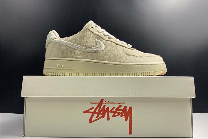Stussy x Nike Air Force 1 Low “Fossil Stone” CZ9084-200