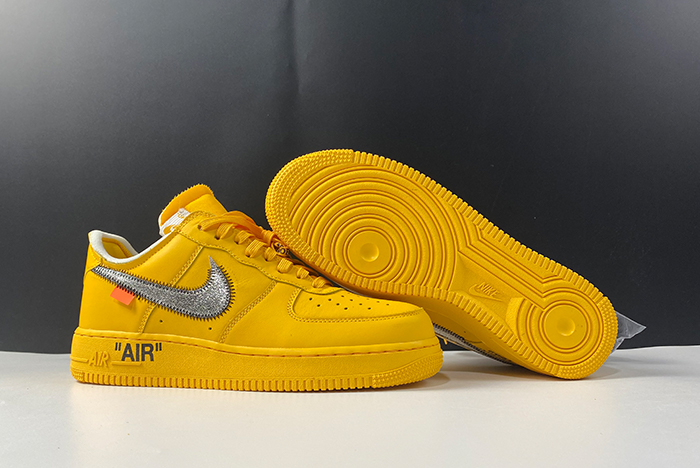 Off-White x Nike Air Force 1 “University Gold” DD1876-700