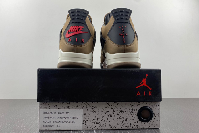 Travis Scott x Air Jordan 4 Retro Brown TS  AJ4-882335
