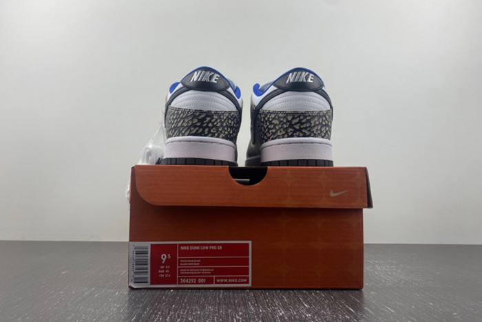 Supreme × Nike SB Dunk Low “White Cement 304292-001