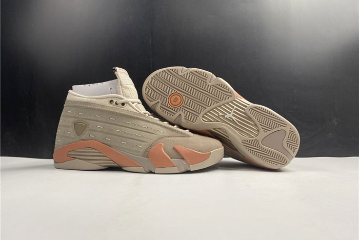 Clot x Air Jordan 14 Low: Sepia Stone DC9857-200
