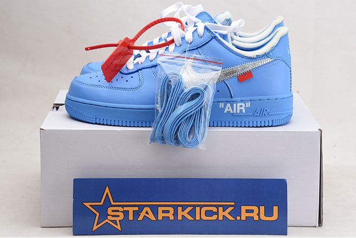 OFF-WHITE NIKE AIR FORCE 1 MCA BLUE CI1173-400