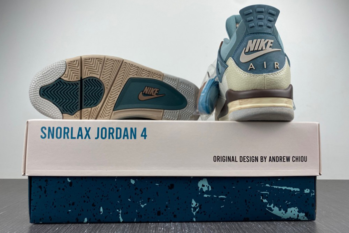 JORDAN 4 SNORLAX CUSTOM