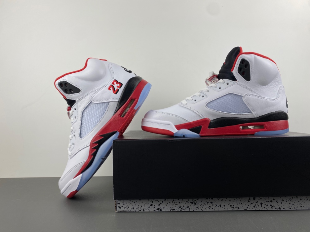 Air Jordan 5 “Fire Red Black Tongue” HQ7978-101