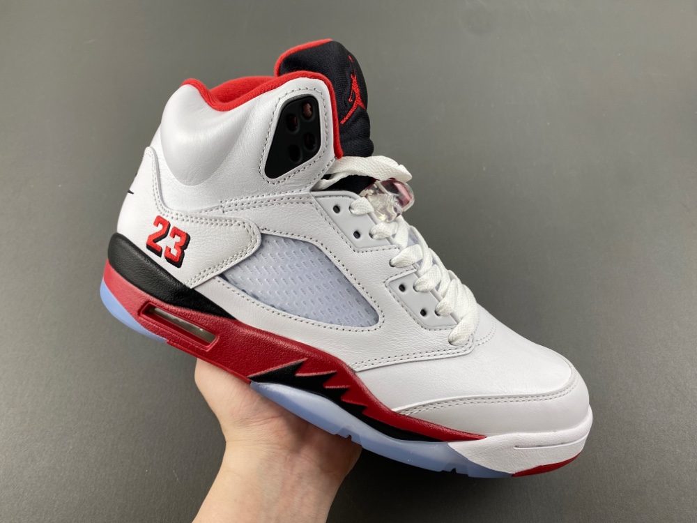 Air Jordan 5 “Fire Red Black Tongue” HQ7978-101