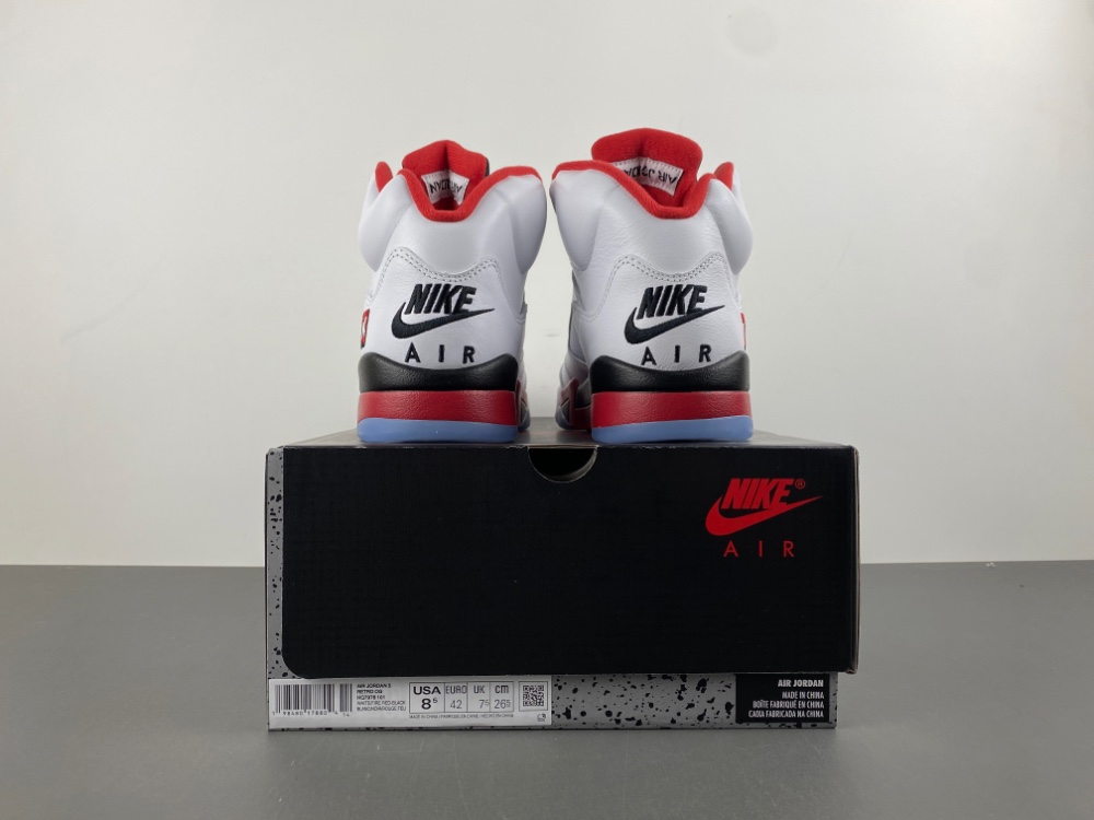 Air Jordan 5 “Fire Red Black Tongue” HQ7978-101