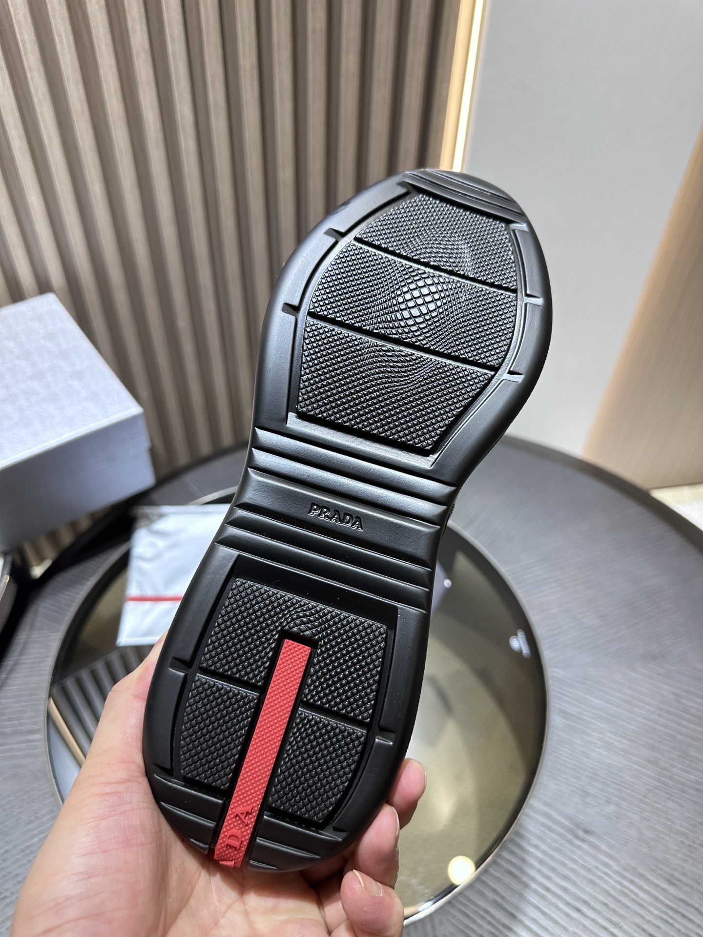 PRADA  Patent Leather  Sneakers Low-Top