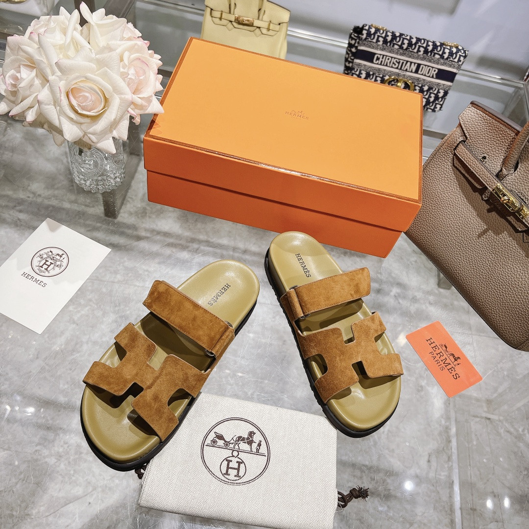 Hermes Chypre Slippers