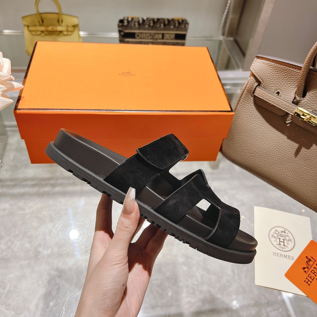 Hermes Chypre Slippers