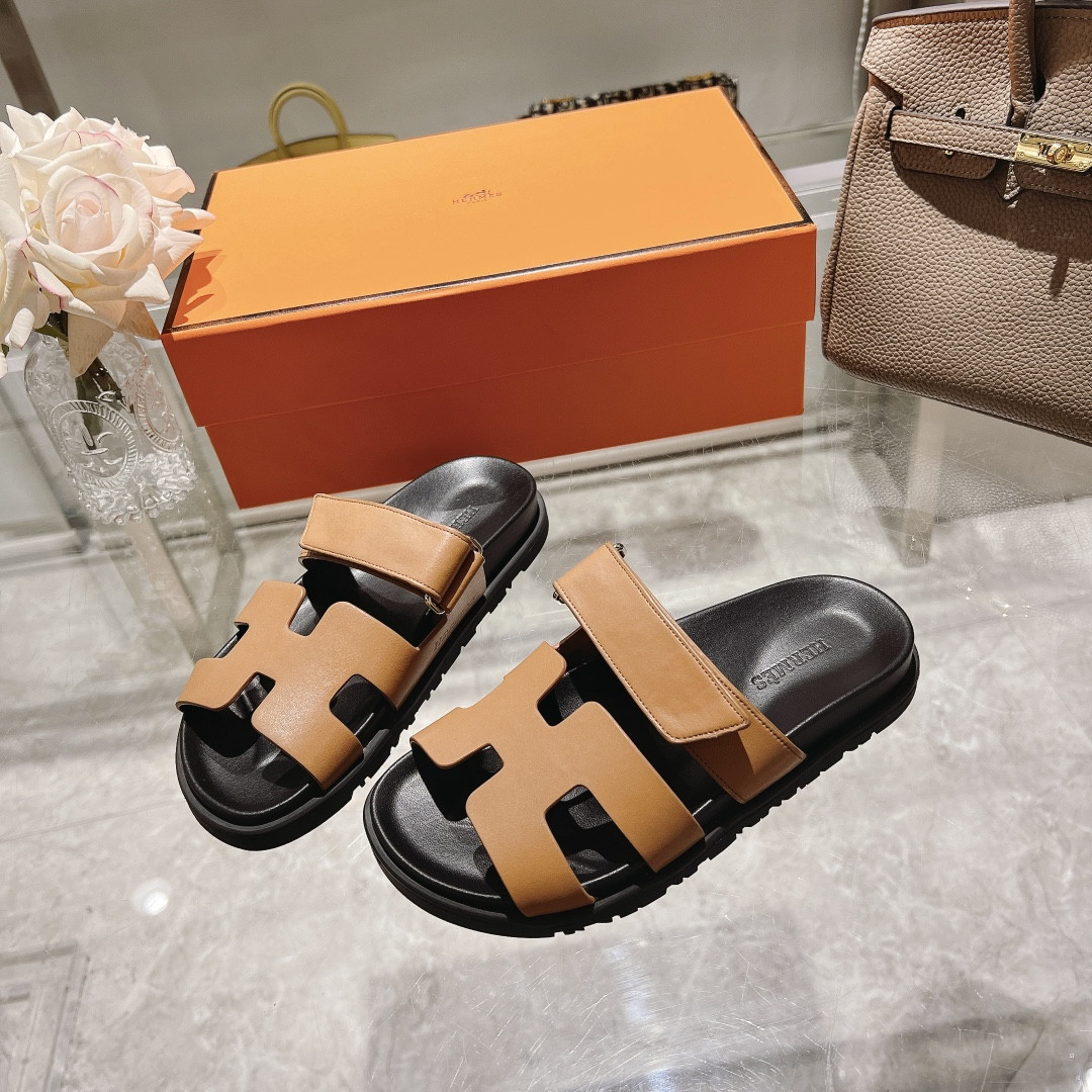 Hermes Chypre Slippers