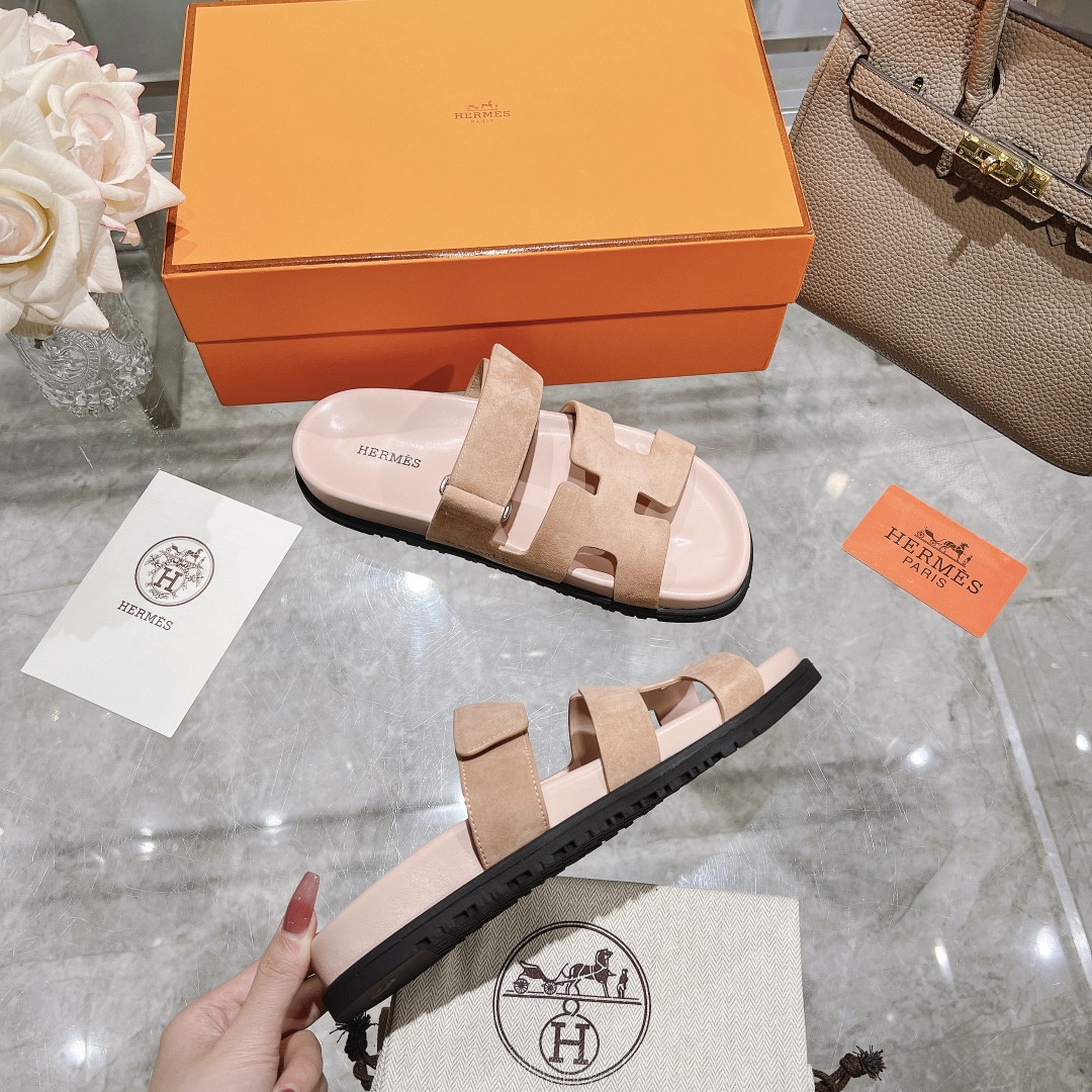 Hermes Chypre Slippers
