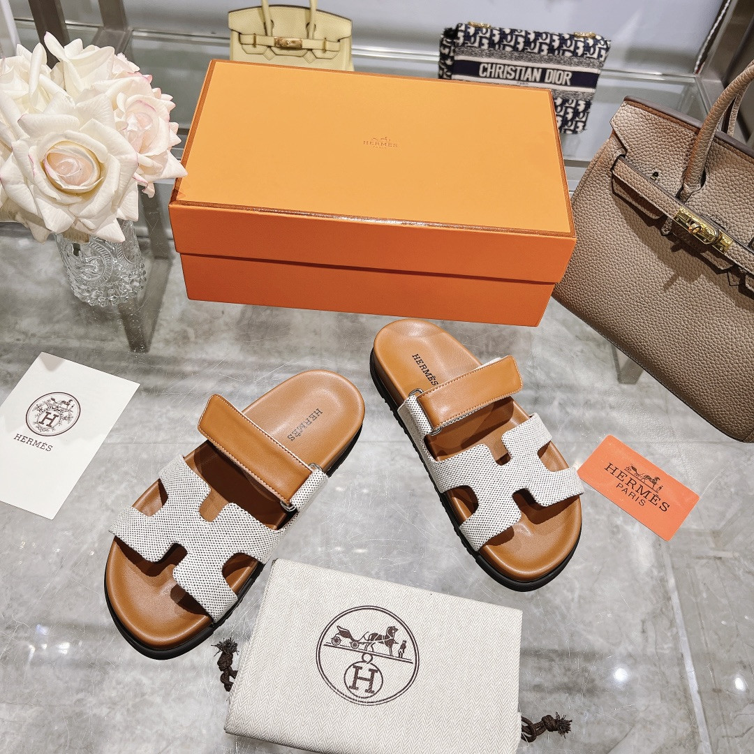 Hermes Chypre Slippers