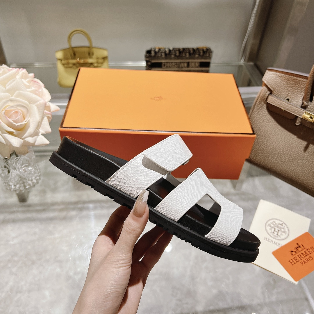 Hermes Chypre Slippers
