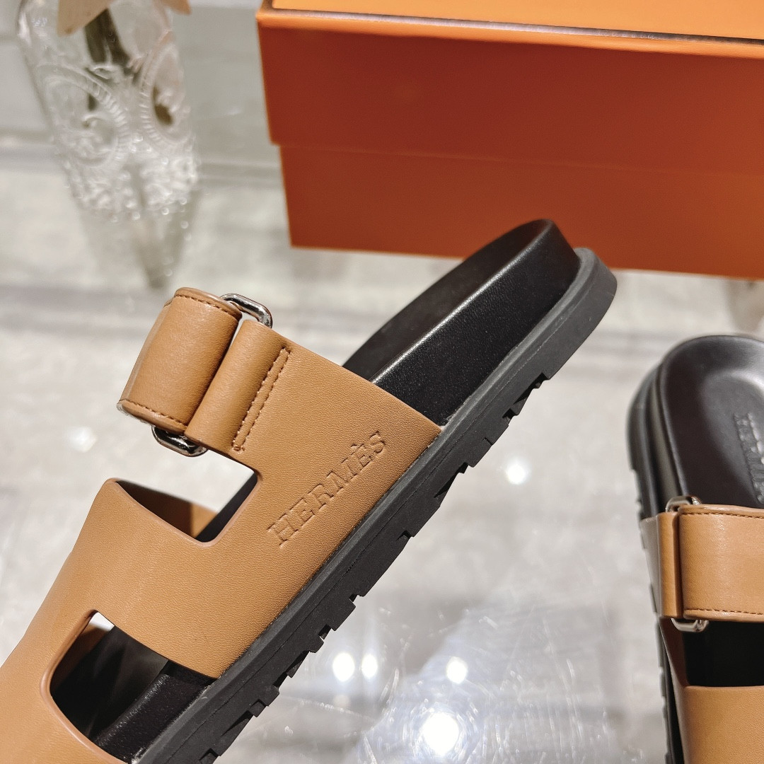 Hermes Chypre Slippers