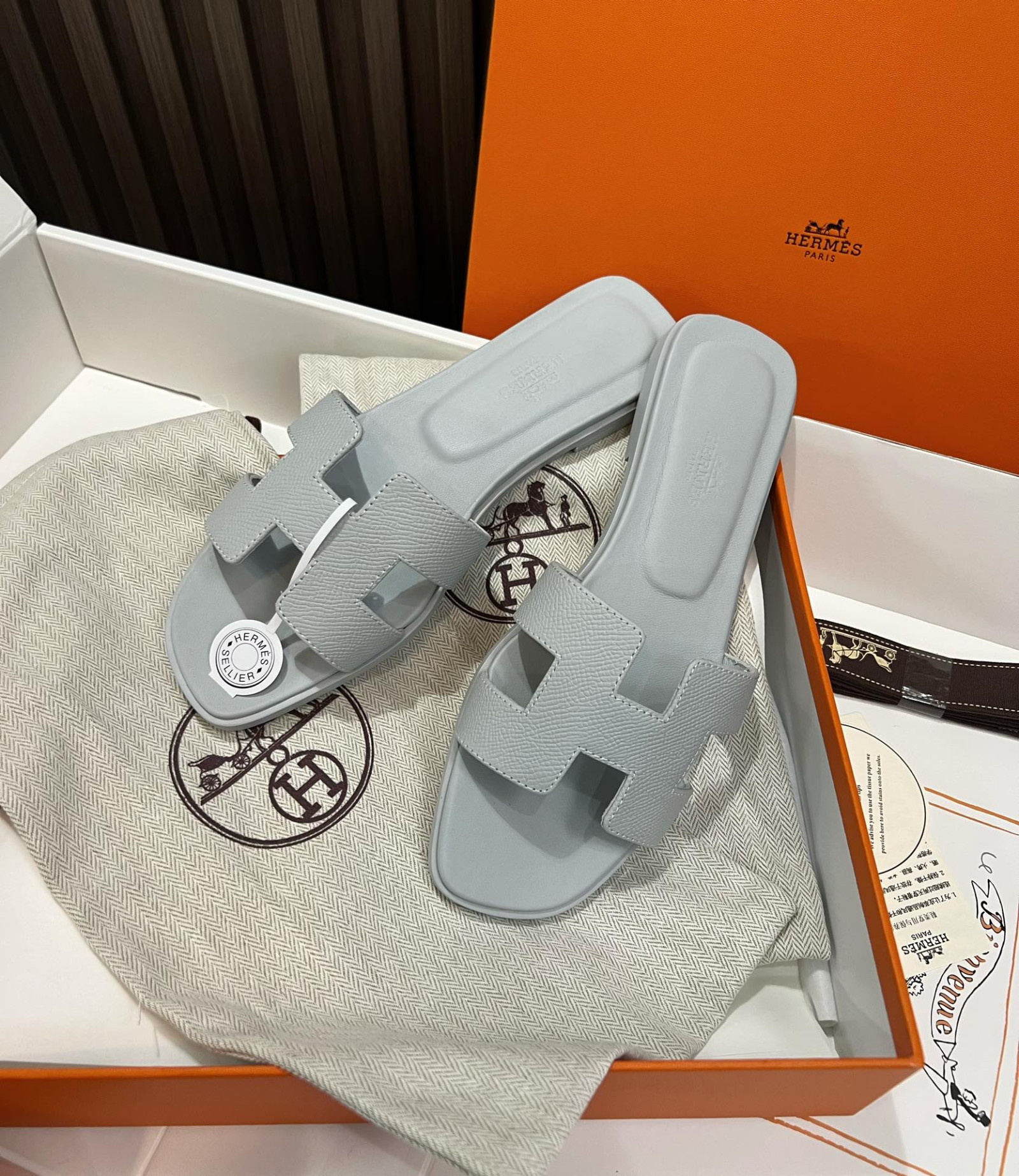 Hermes Oran Slippers