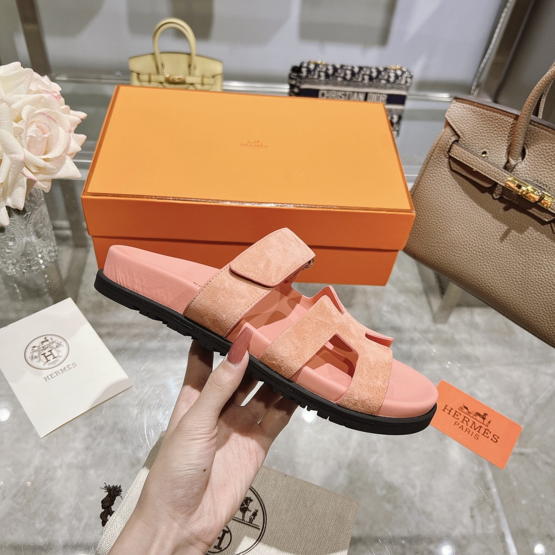 Hermes Chypre Slippers