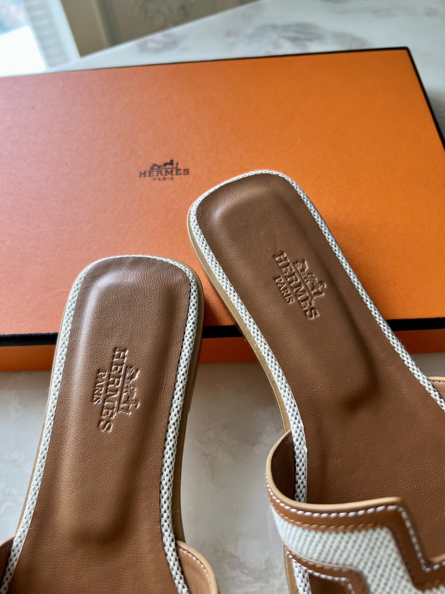 Hermes Oran Slippers