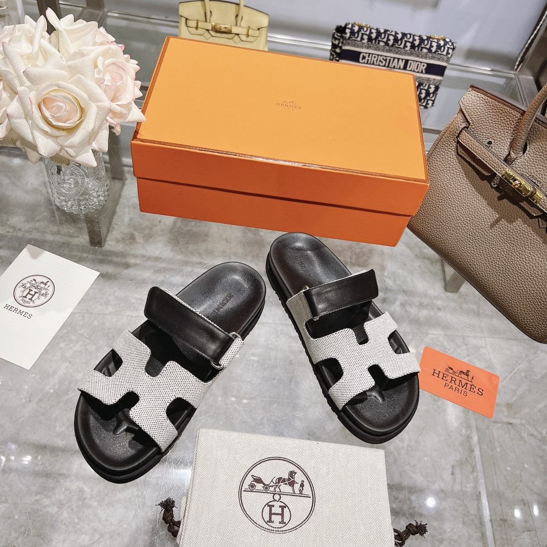 Hermes Chypre Slippers