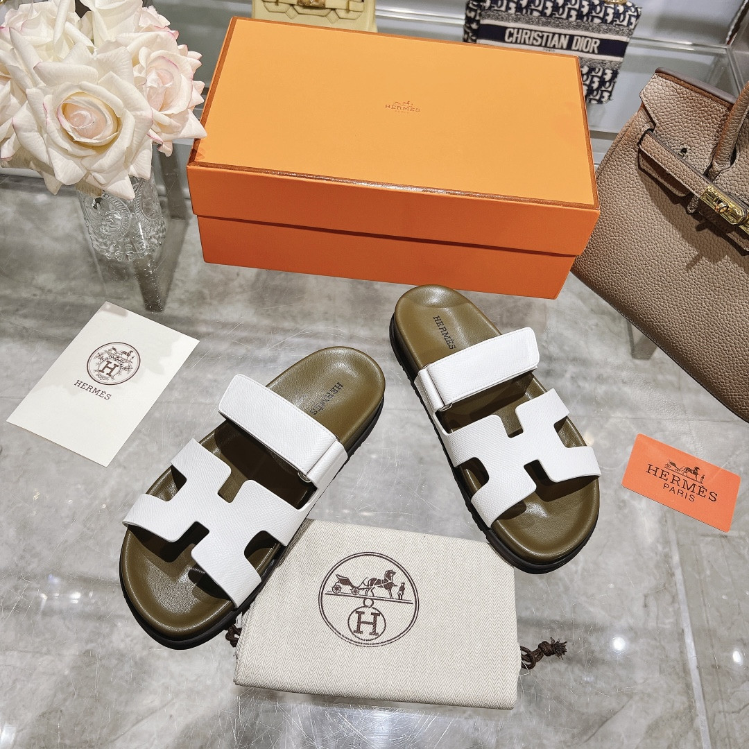 Hermes Chypre Slippers
