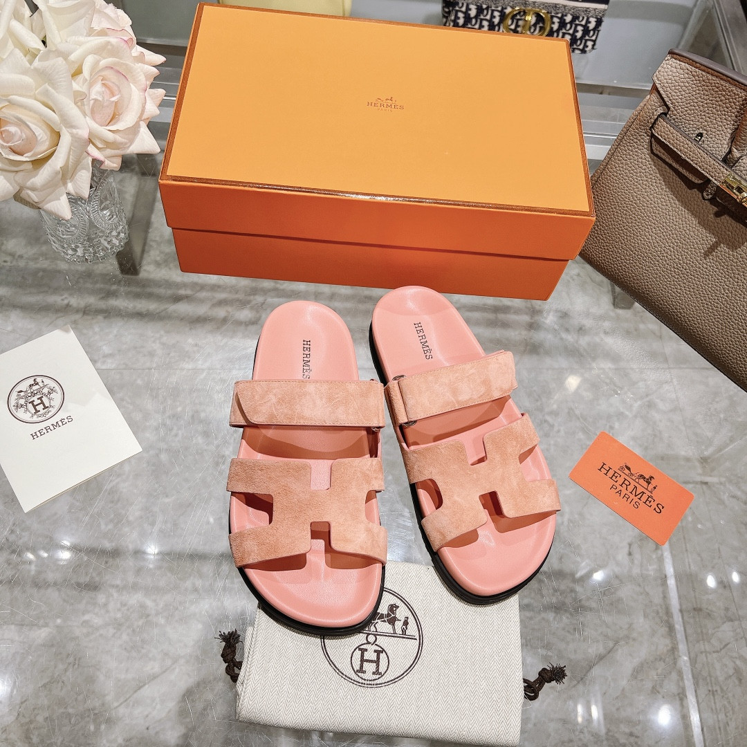 Hermes Chypre Slippers