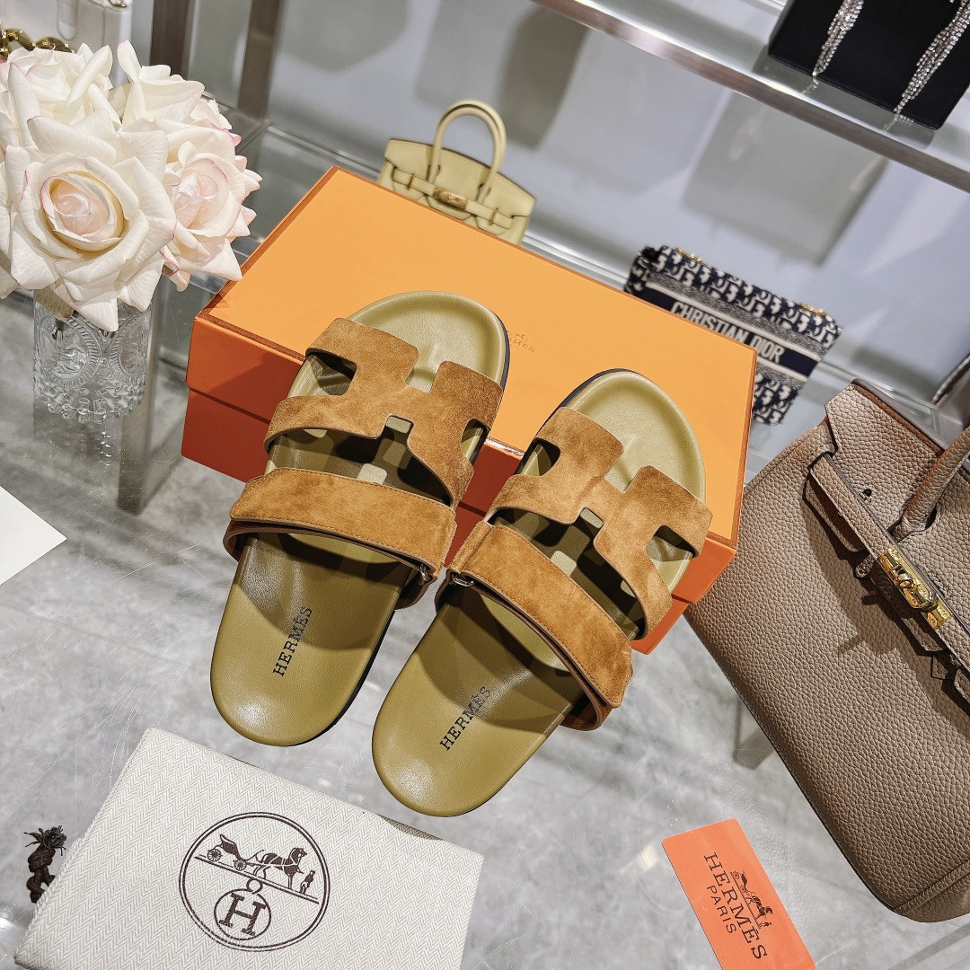 Hermes Chypre Slippers