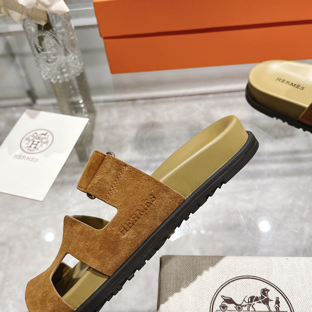 Hermes Chypre Slippers